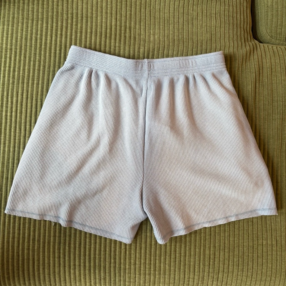 NWT BOYS LIE Fool Me Once Francis Waffle Knit Shorts Blue Sz M - Picture 3 of 12